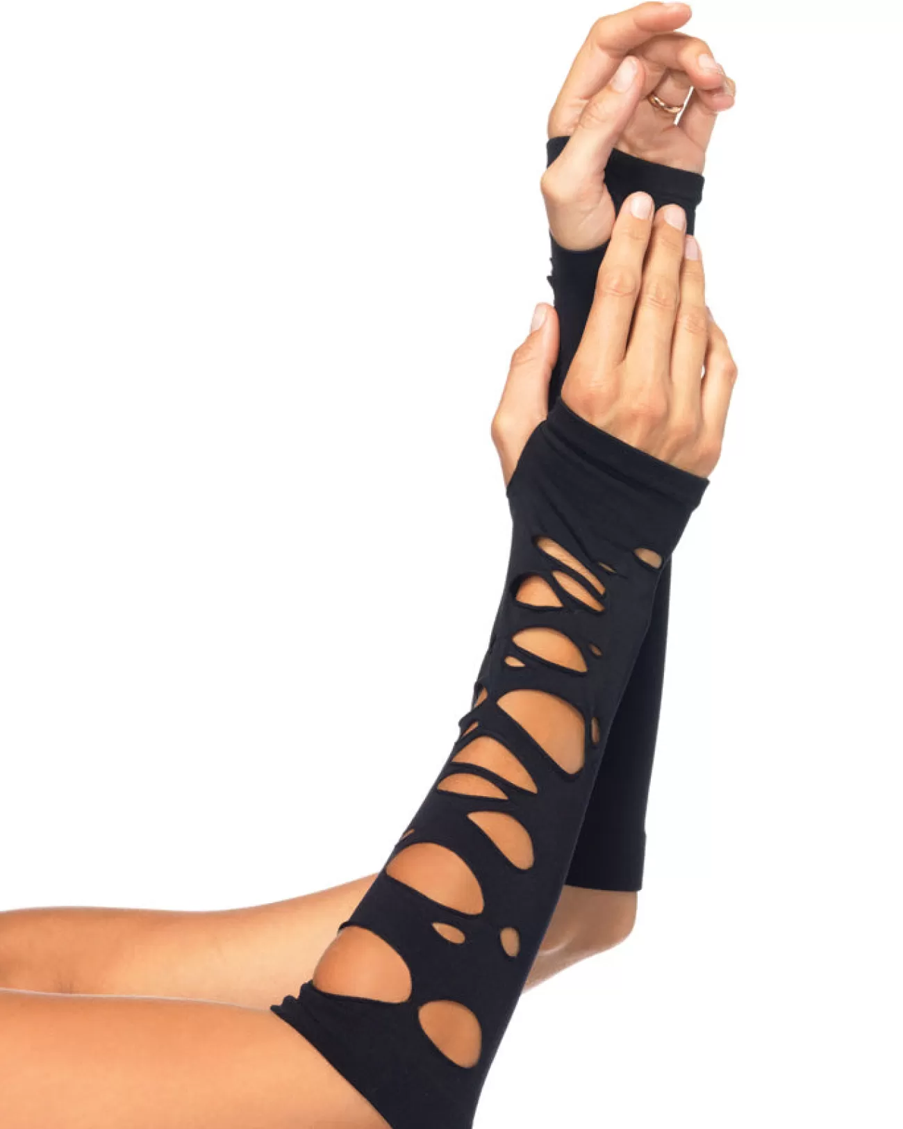 Leg Avenue Distressedarm Warmers> Halloween Accessories