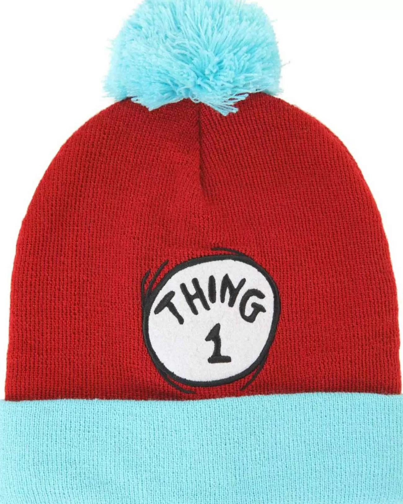 Elope Dr Seuss Thing 1 Pom Beanie> Halloween Hats