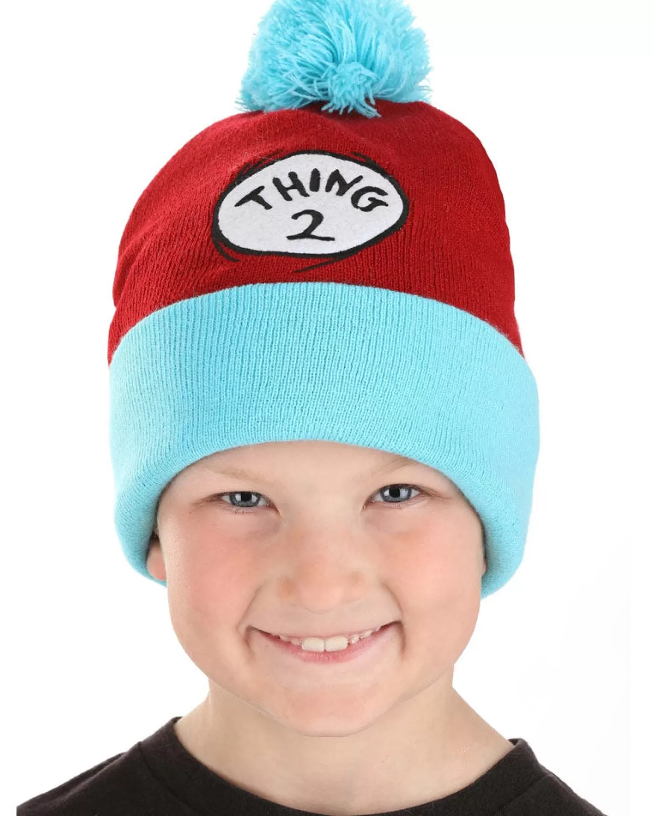 Elope Dr Seuss Thing 2 Pom Beanie> Halloween Hats