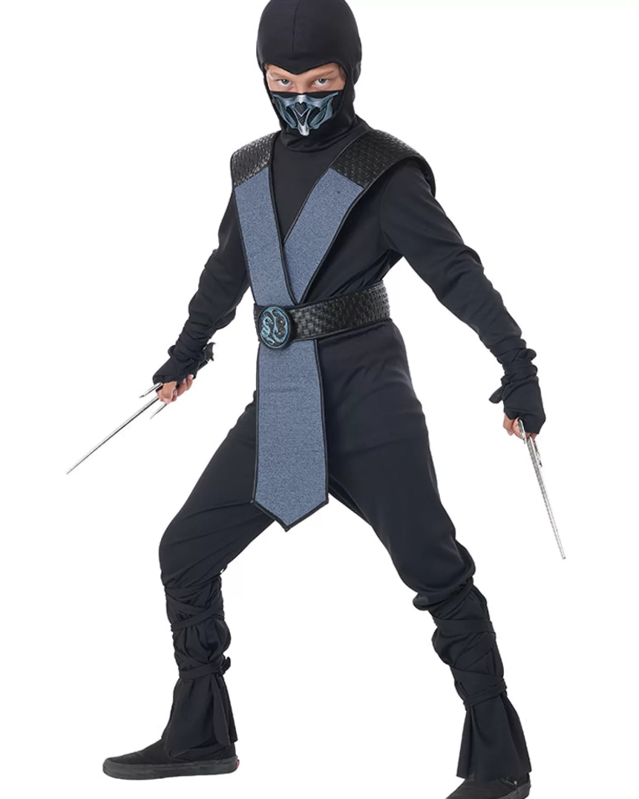 California Costumes Dragon Master Blue Ninja Boys Costume>Kids Kids Costumes