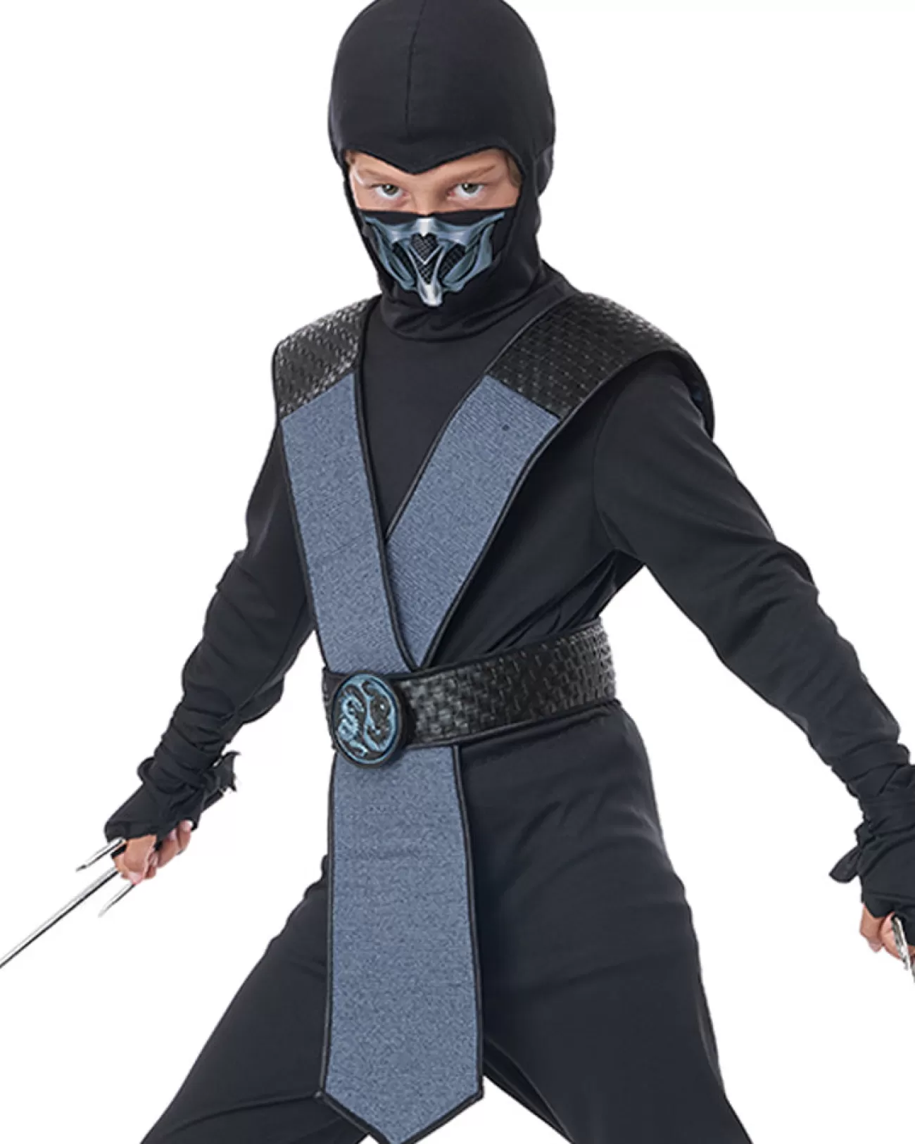 California Costumes Dragon Master Blue Ninja Boys Costume>Kids Kids Costumes