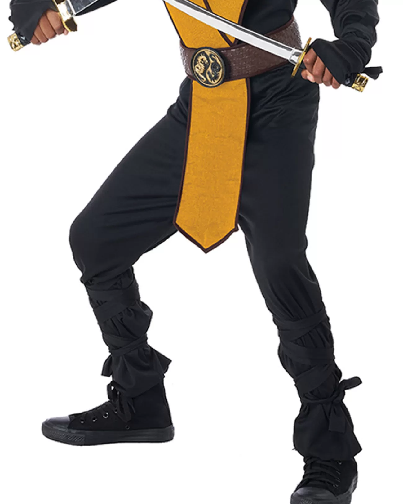 California Costumes Dragon Master Yellow Ninja Boys Costume>Kids Kids Costumes