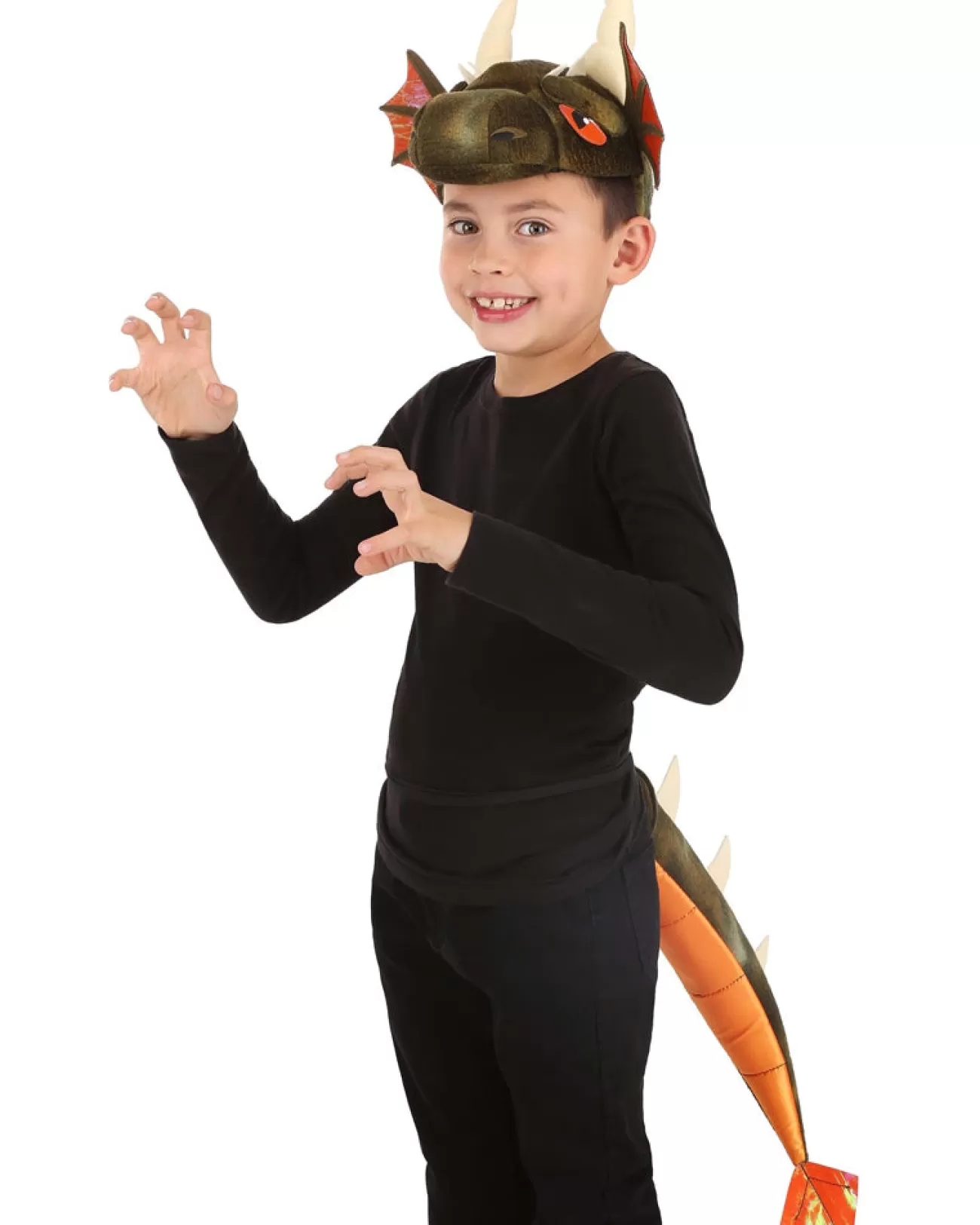 Elope Dragon Plush Headband And Tail Set> Halloween Hats