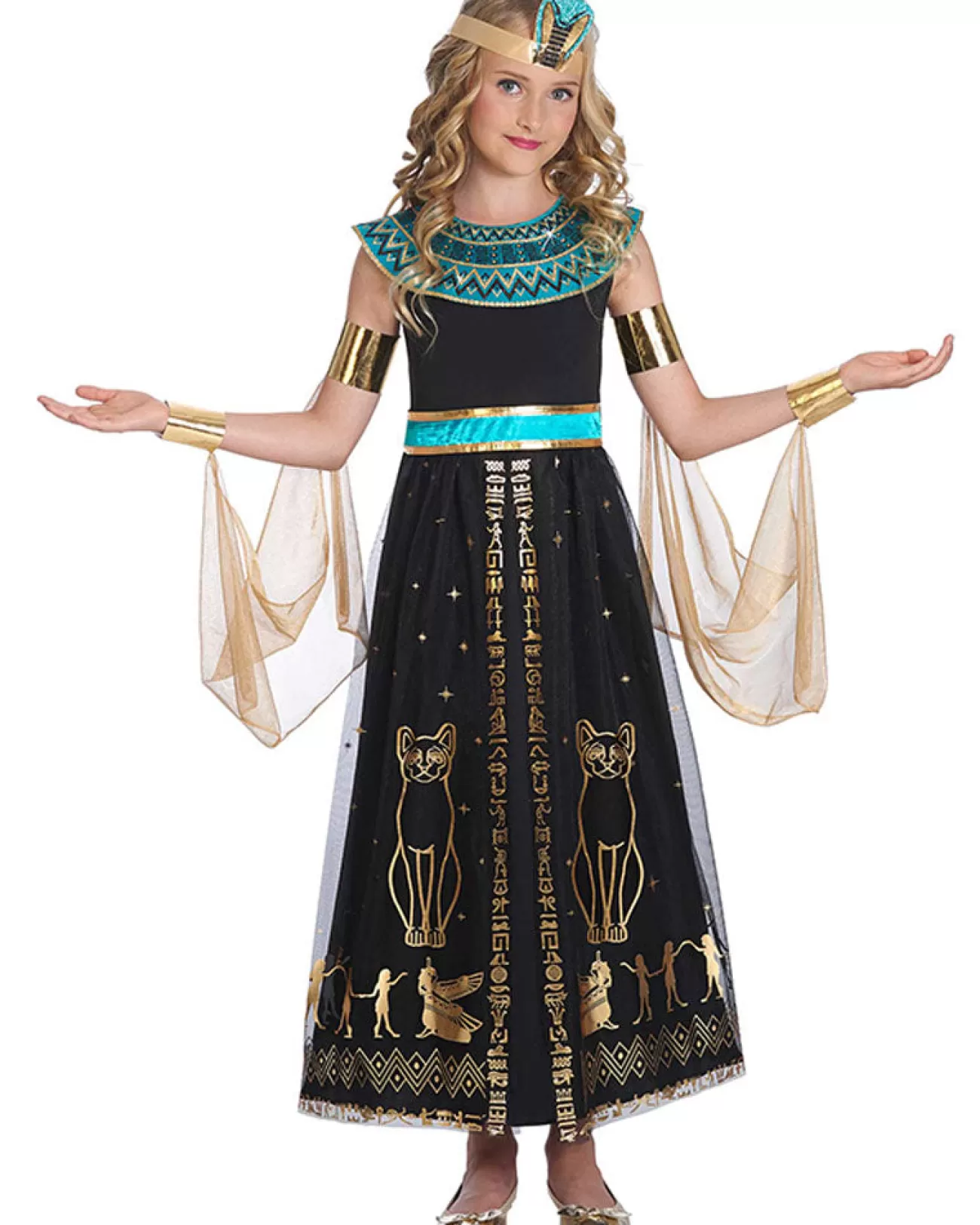 Amscan AU Egyptian Dazzling Cleo Girls Costume>Kids Kids Costumes