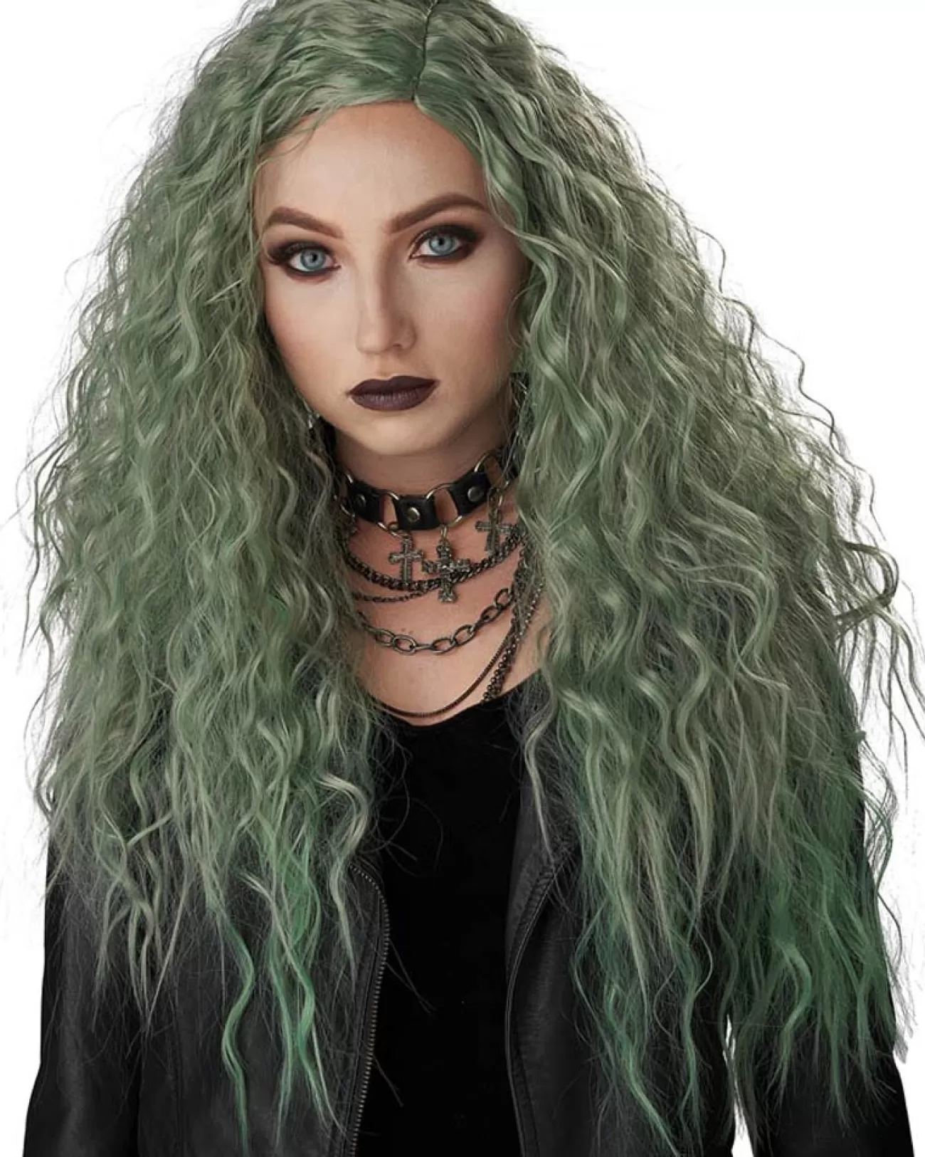 California Costumes Enchanted Waves Green Wig> Wicked Witches