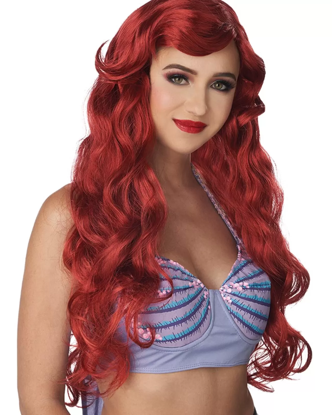 California Costumes Fairytale Mermaid Long Red Wig> Halloween Wigs