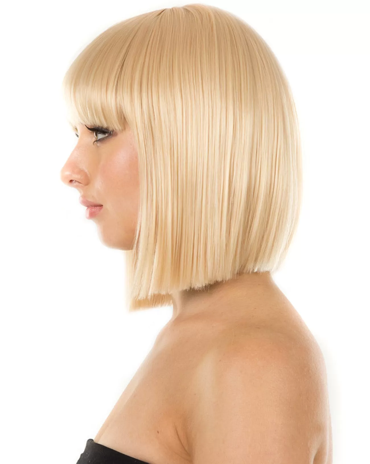 * Fashion Deluxe Blonde Bob Wig> Halloween Wigs