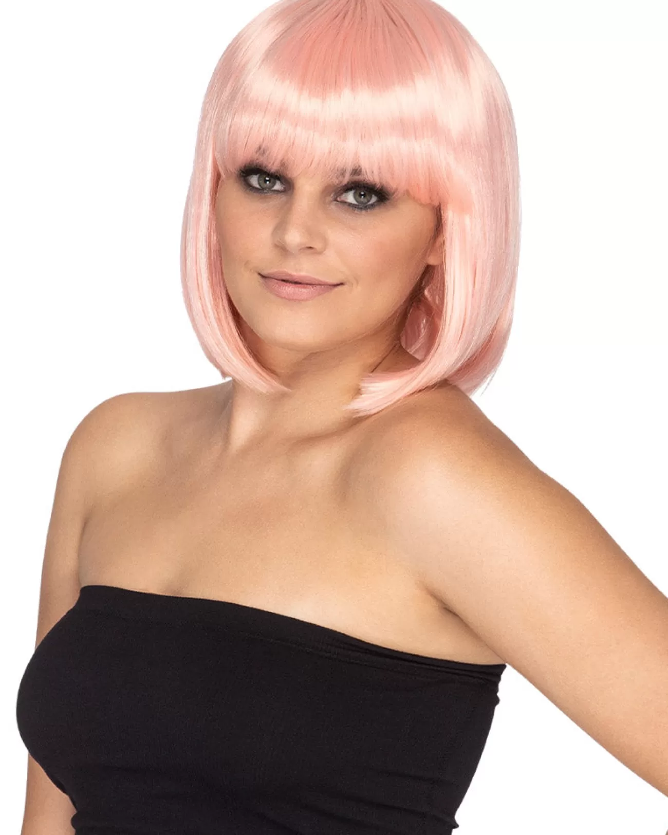 * Fashion Deluxe Fairy Floss Pink Bob Wig> Halloween Wigs