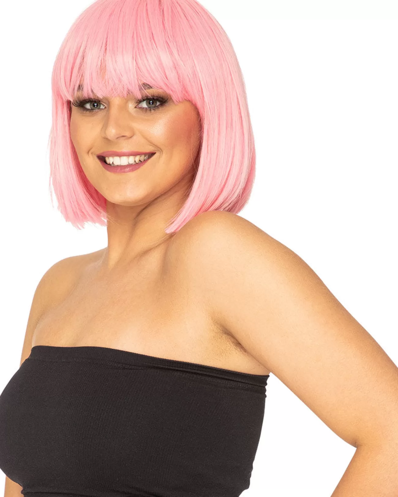 * Fashion Deluxe Musk Stick Pink Bob Wig> Halloween Wigs