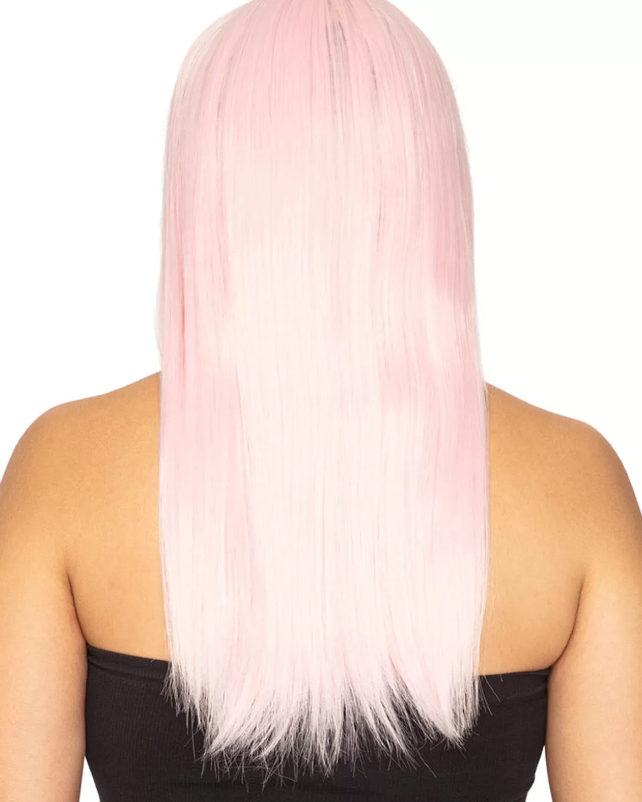 * Fashion Deluxe Pastel Pink Long Wig> Halloween Wigs