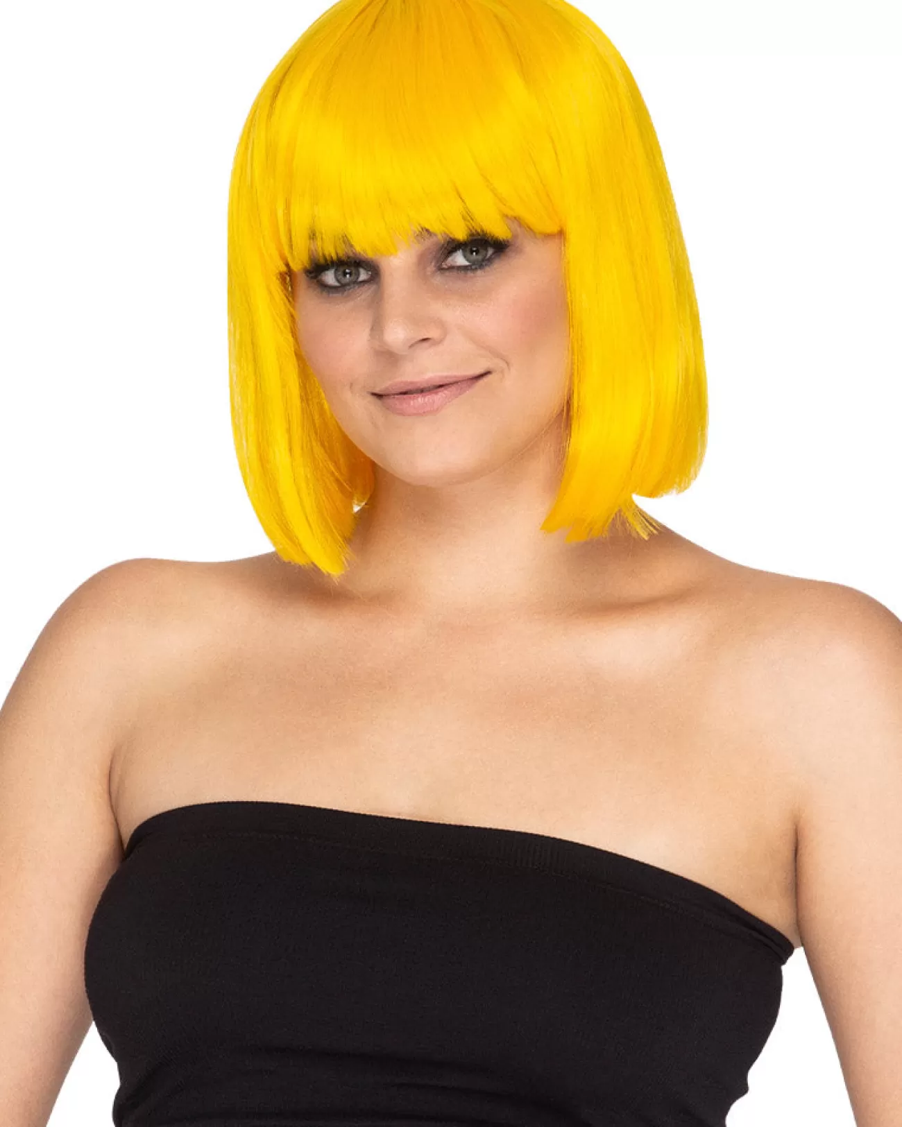 * Fashion Deluxe Yellow Bob Wig> Halloween Wigs