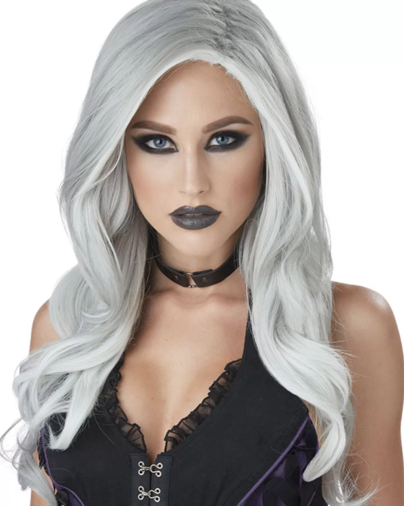 California Costumes Fatal Beauty Grey And White Wig> Halloween Accessories