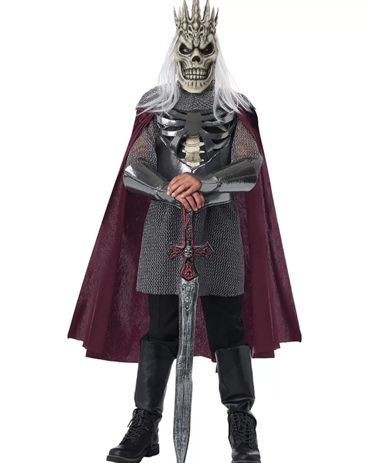 California Costumes Fearsome Skeleton King Deluxe Boys Costume>Kids Kids Costumes