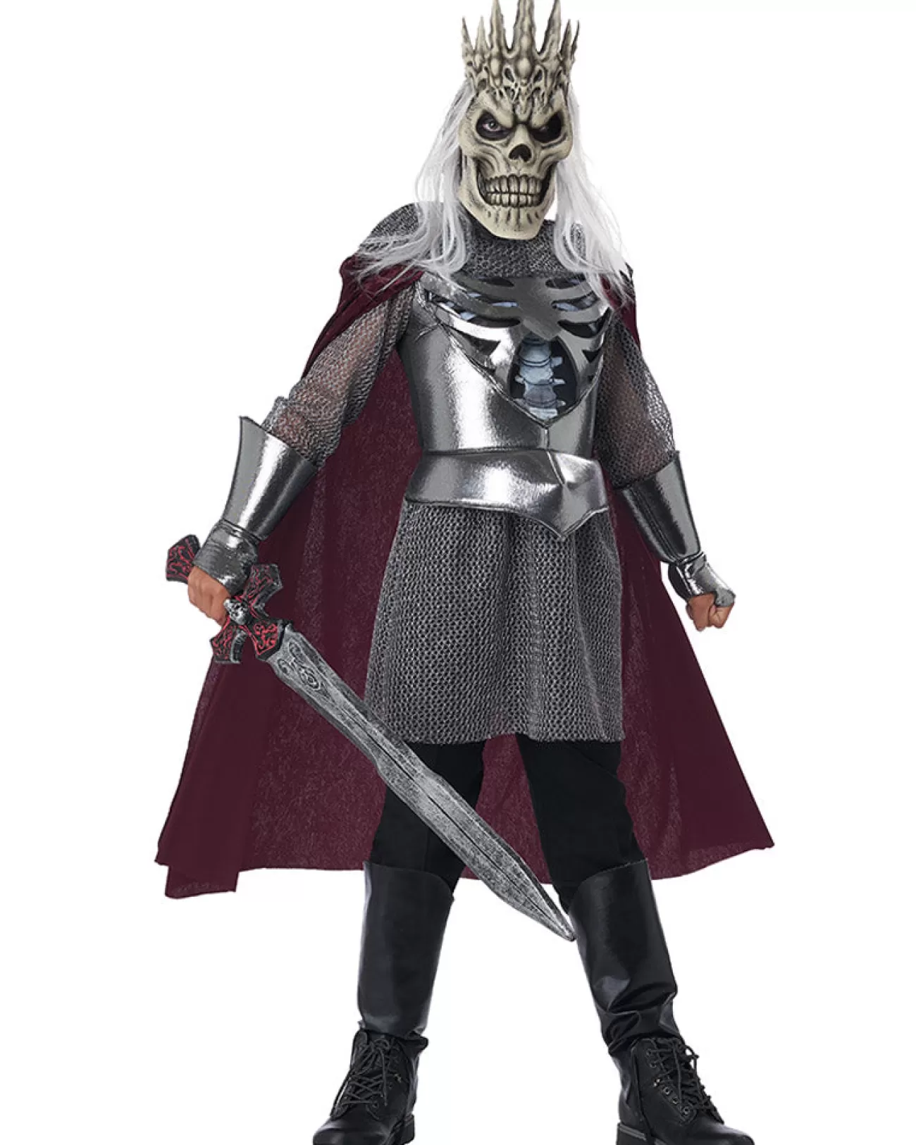 California Costumes Fearsome Skeleton King Deluxe Boys Costume>Kids Kids Costumes