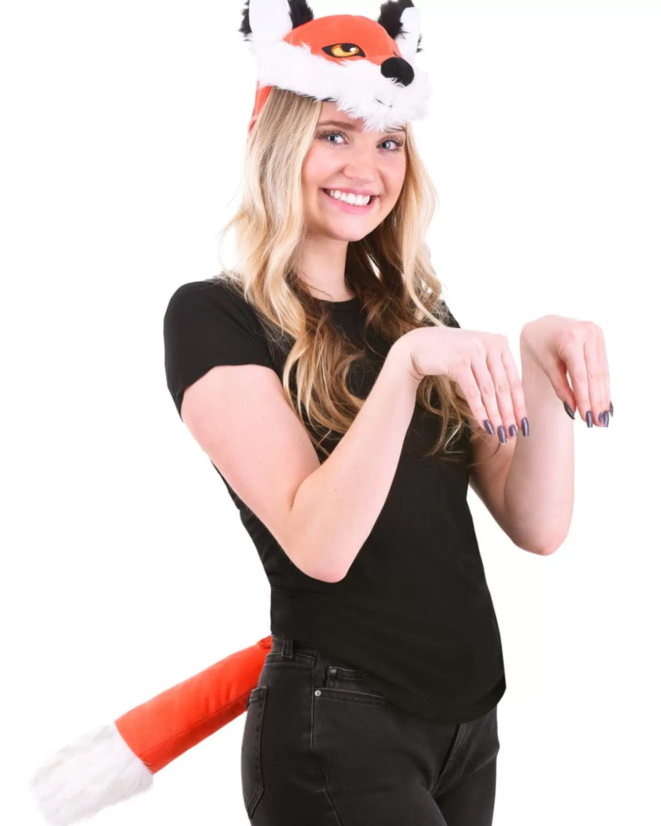 Elope Fox Plush Headband And Tail Set> Halloween Hats