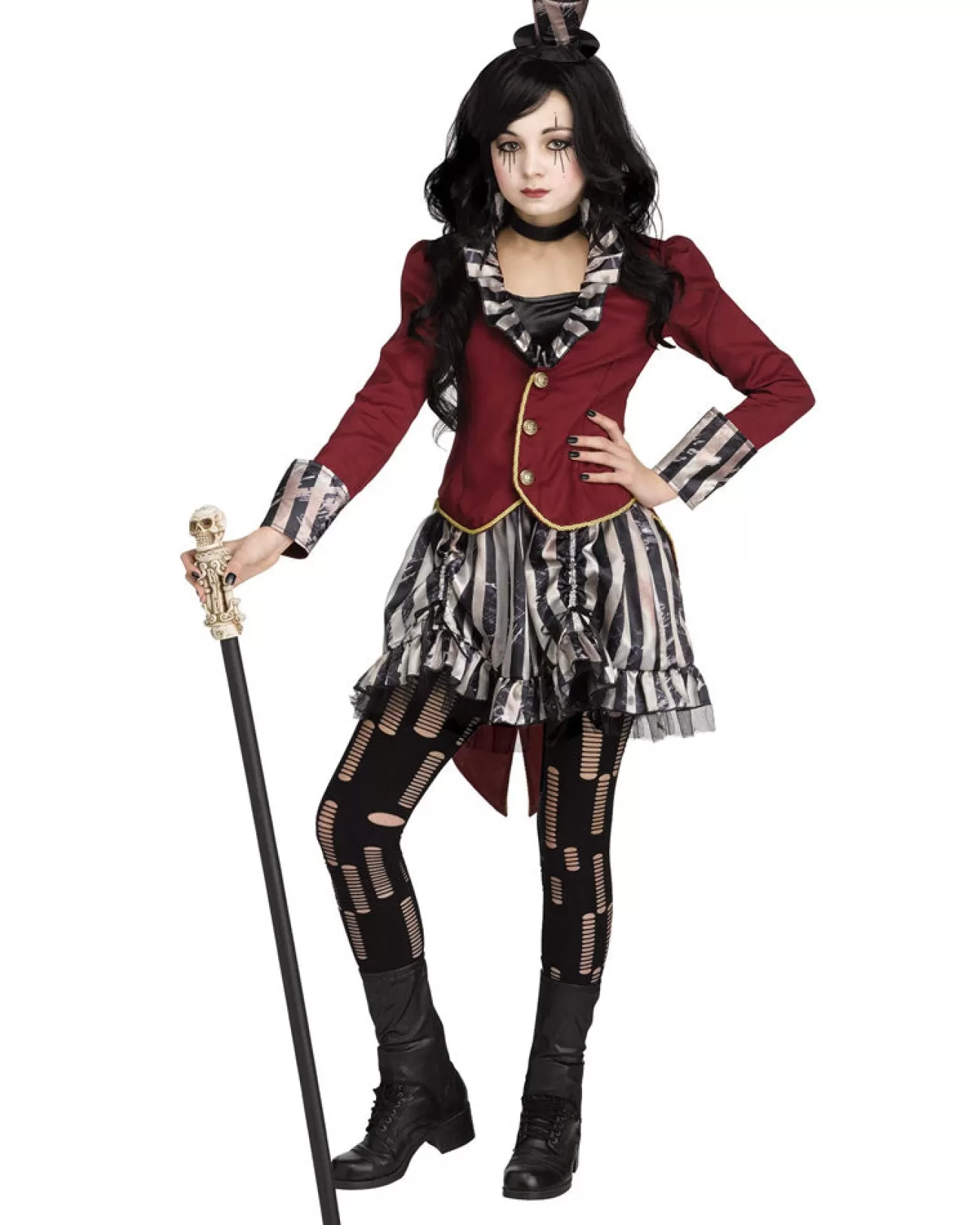 Fun World Freakshow Ringmistress Tween Girls Costume> Creepy