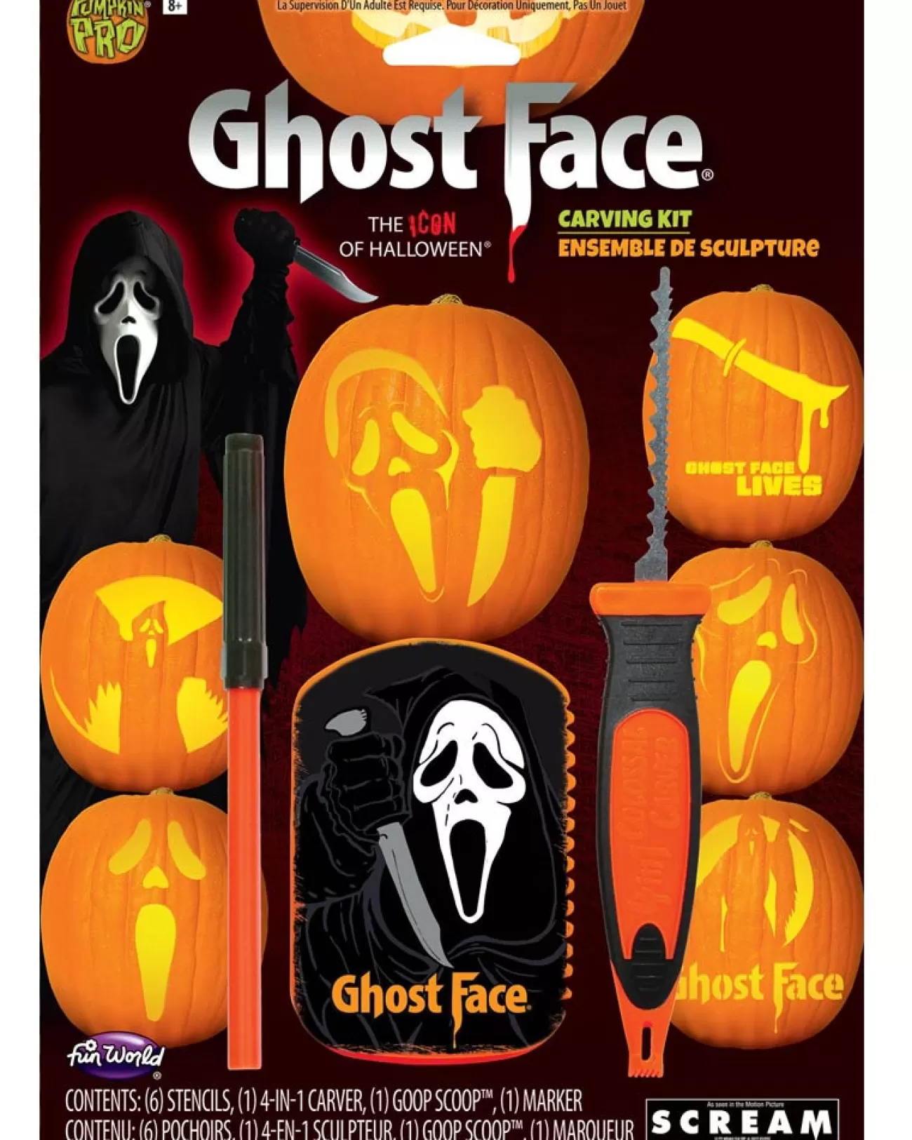 Fun World Ghost Face Carving Kit> Ghosts &Amp; Reapers