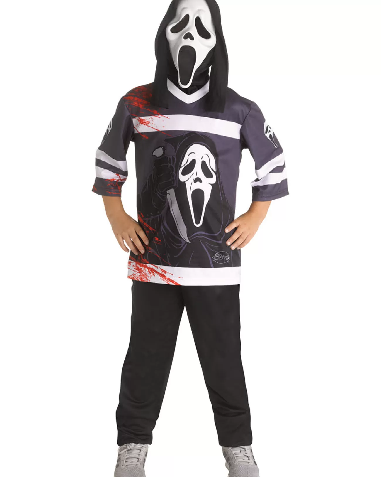 Fun World Ghost Face Hockey Jersey Kids Costume>Kids Kids Costumes