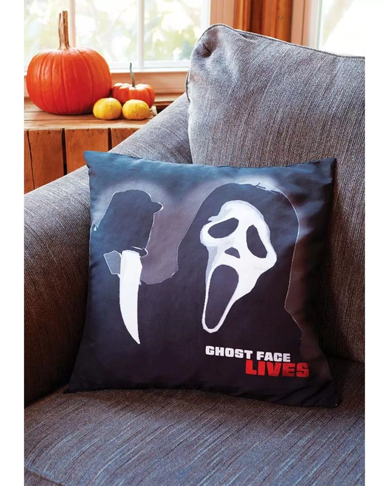 Fun World Ghost Face Lives Pillow Cover> Ghosts &Amp; Reapers