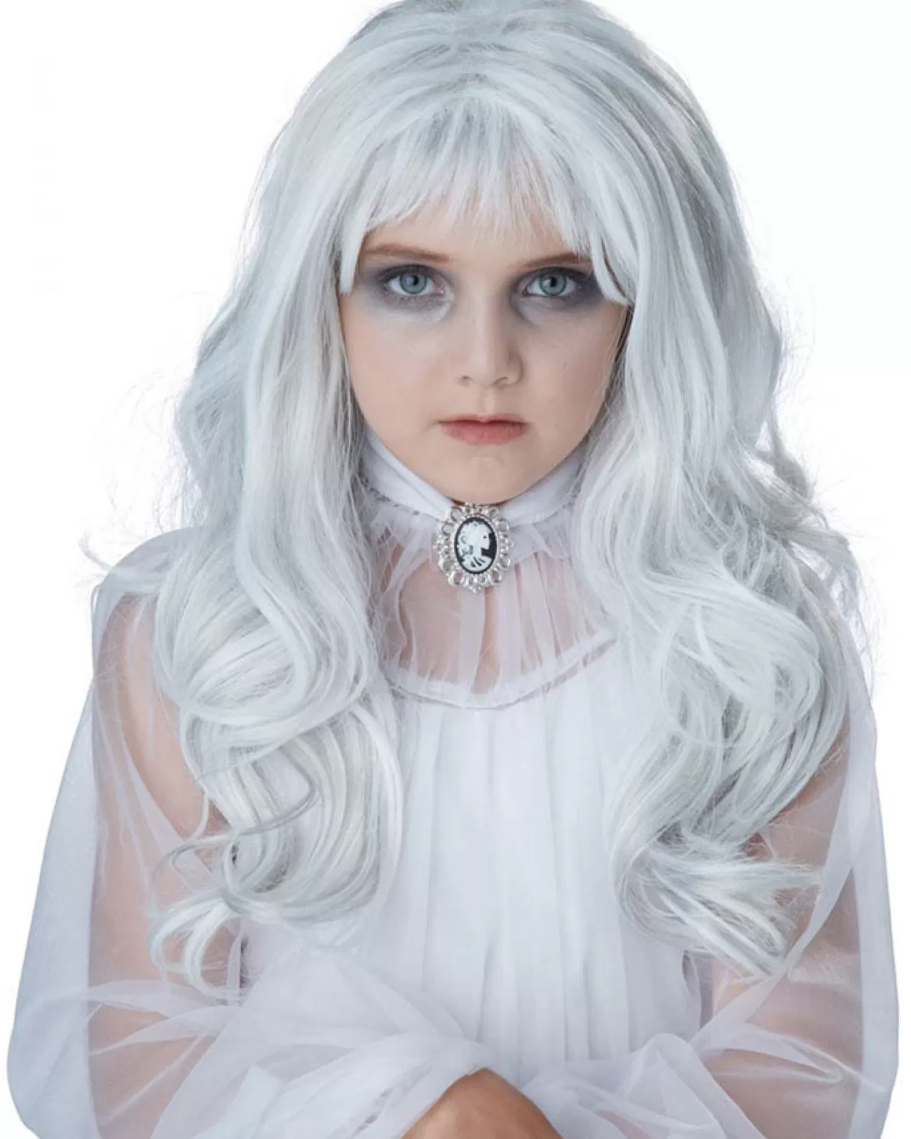 California Costumes Ghost Girls Grey Wig> Halloween Accessories