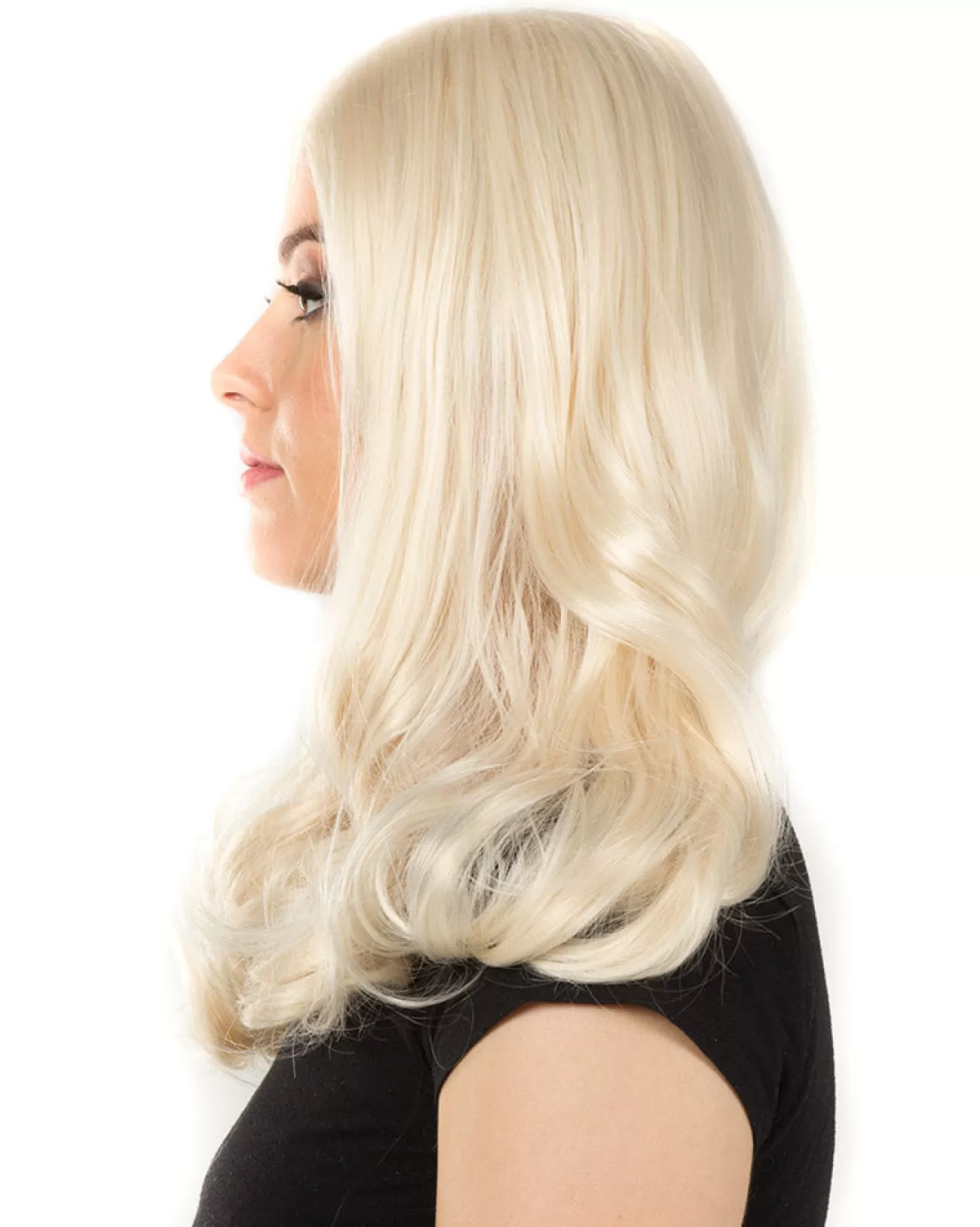 * Glamour Deluxe Blonde Long Wavy Wig> Halloween Accessories