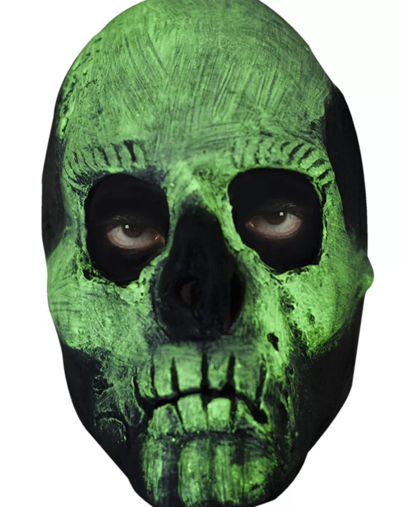 Ghoulish Productions Glow Skull Half Mask> Halloween Masks