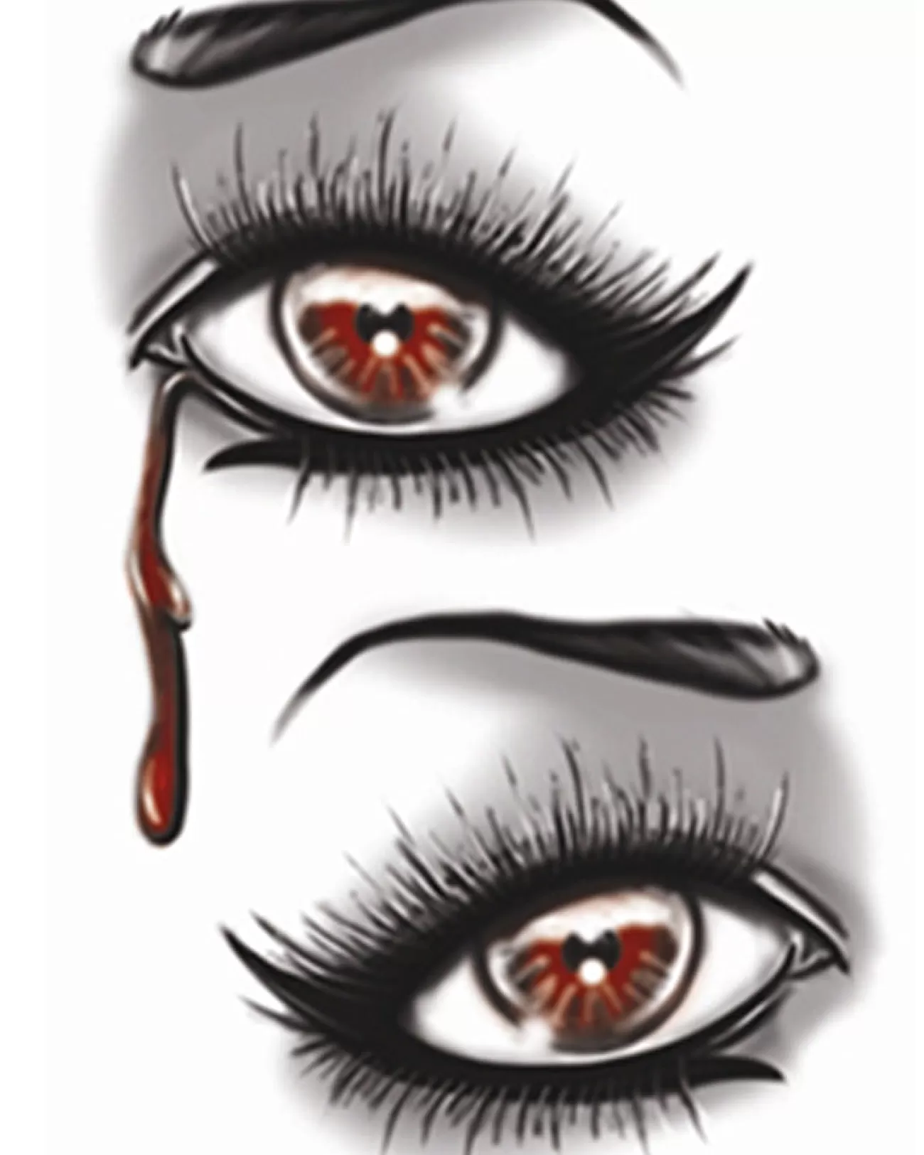 Tinsley Transfers Gothic Evil Eye Fx Temporary Tattoo> Halloween Accessories