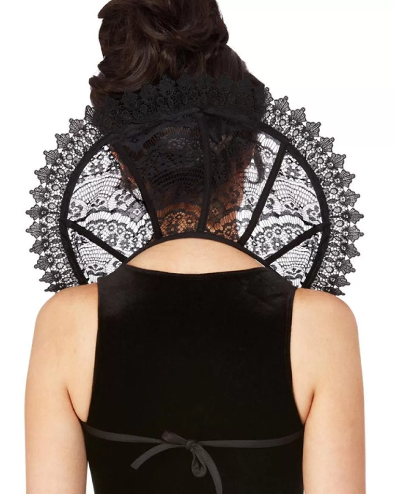 Smiffys Gothic Lace Stand Up Collar> Halloween Accessories