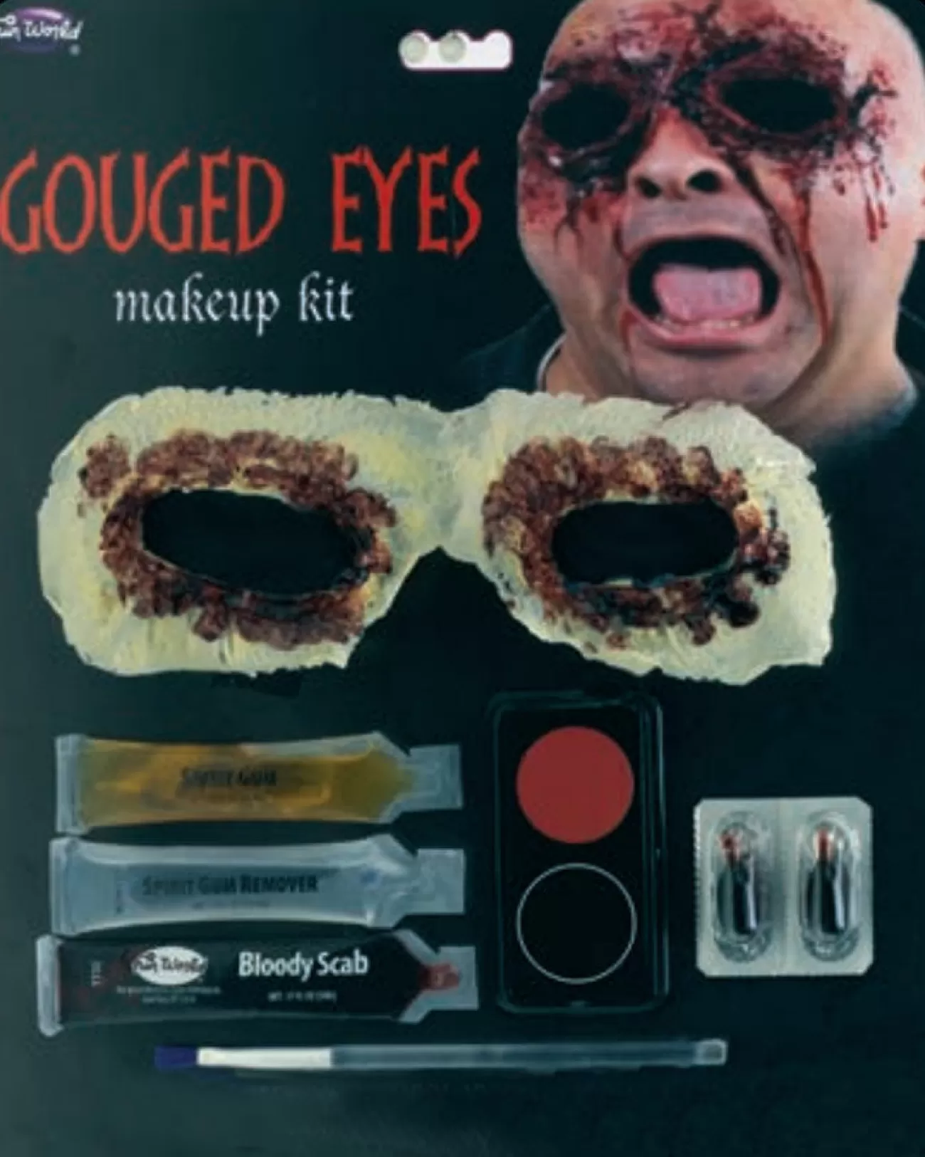 Fun World Gouged Eyes Fx Appliance Transfer> Halloween Accessories