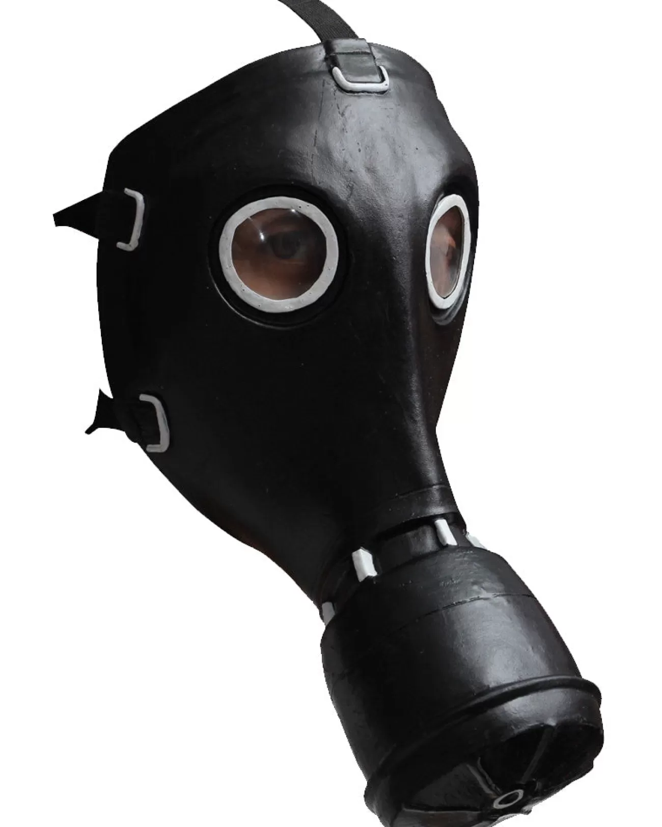 Ghoulish Productions Gp5 Gas Black Mask> Halloween Masks