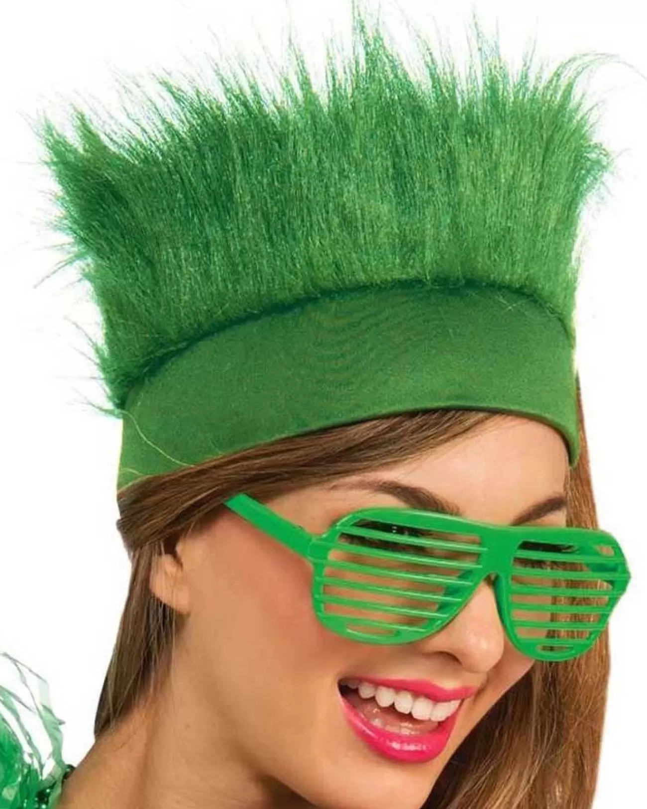 Tomfoolery Green Fluffy Headband> Halloween Hats