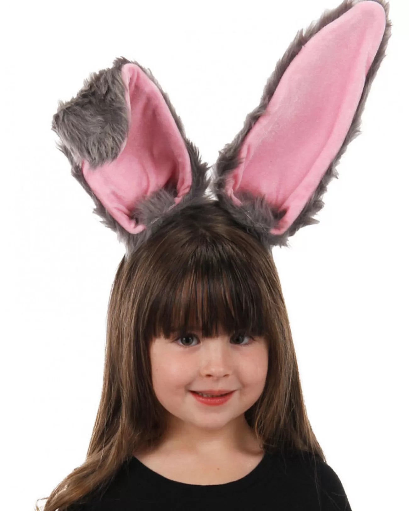 Elope Grey Bendy Bunny Ears Headband> Halloween Hats