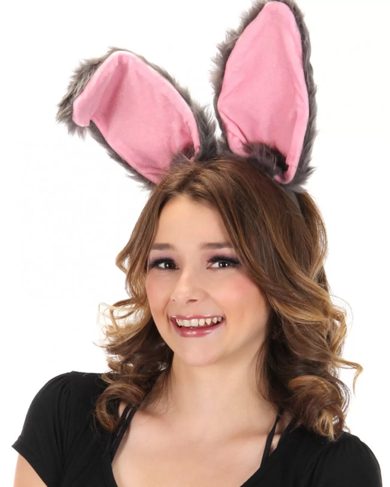 Elope Grey Bendy Bunny Ears Headband> Halloween Hats