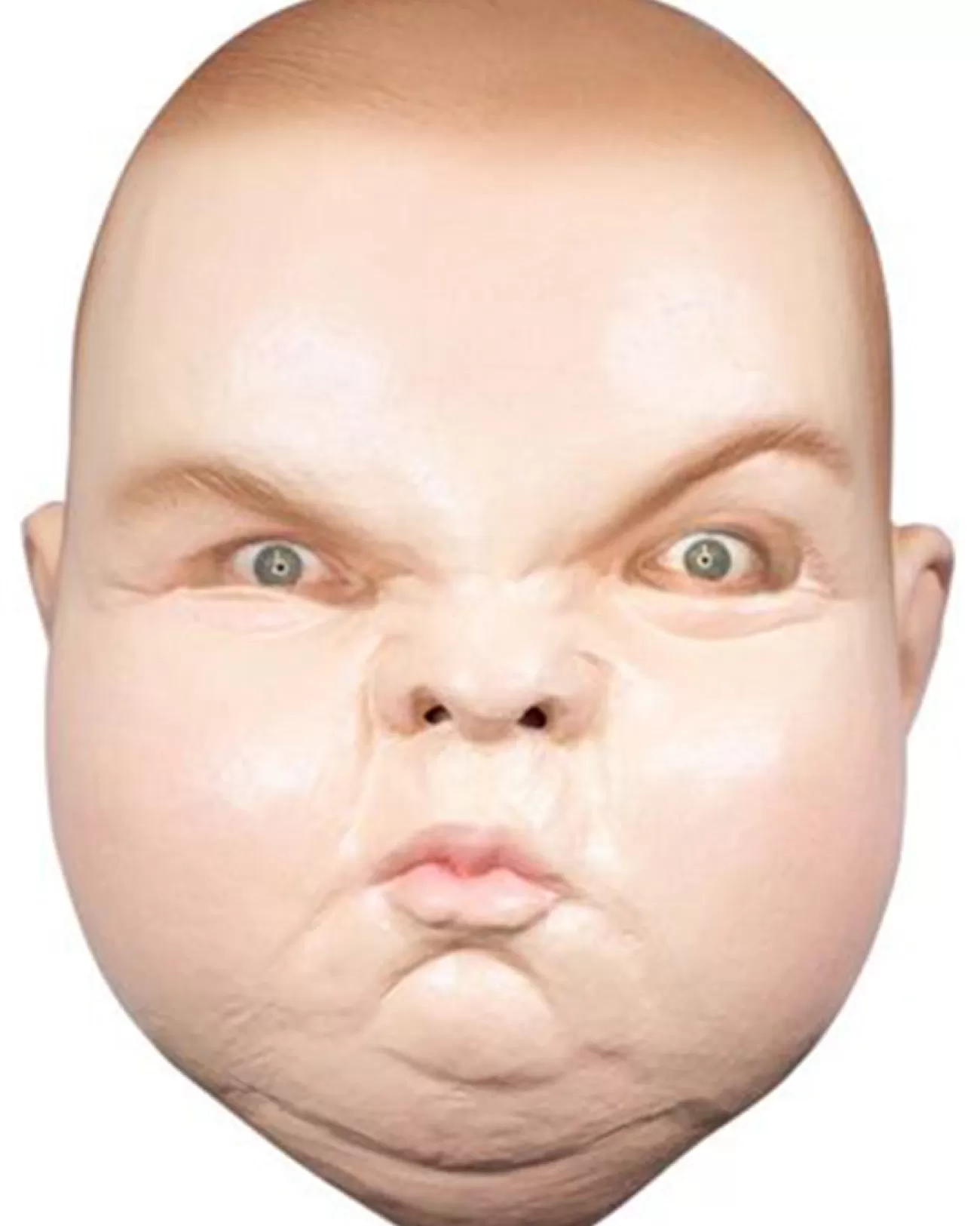 Ghoulish Productions Grumpy Baby Face Deluxe Mask> Halloween Masks