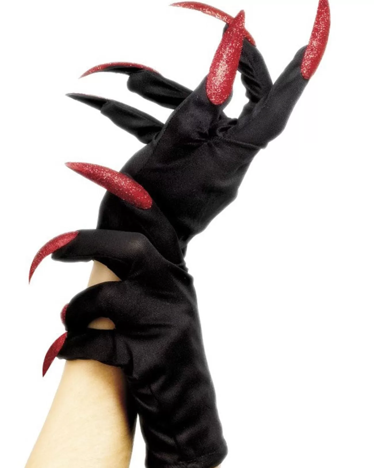 Smiffys Halloween Gloves With Red Glitter Nails> Halloween Accessories