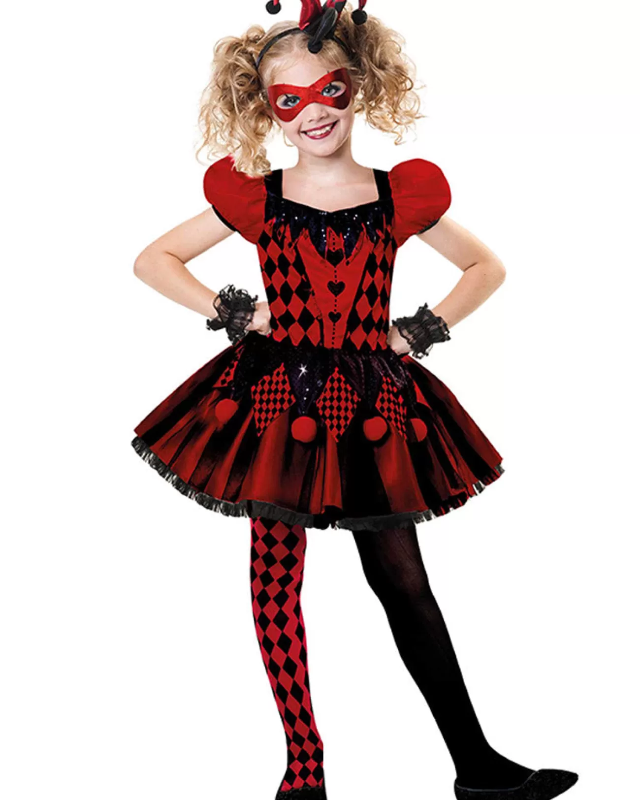 Amscan AU Harlequin Cutie Girls Kids Costume>Kids Kids Costumes