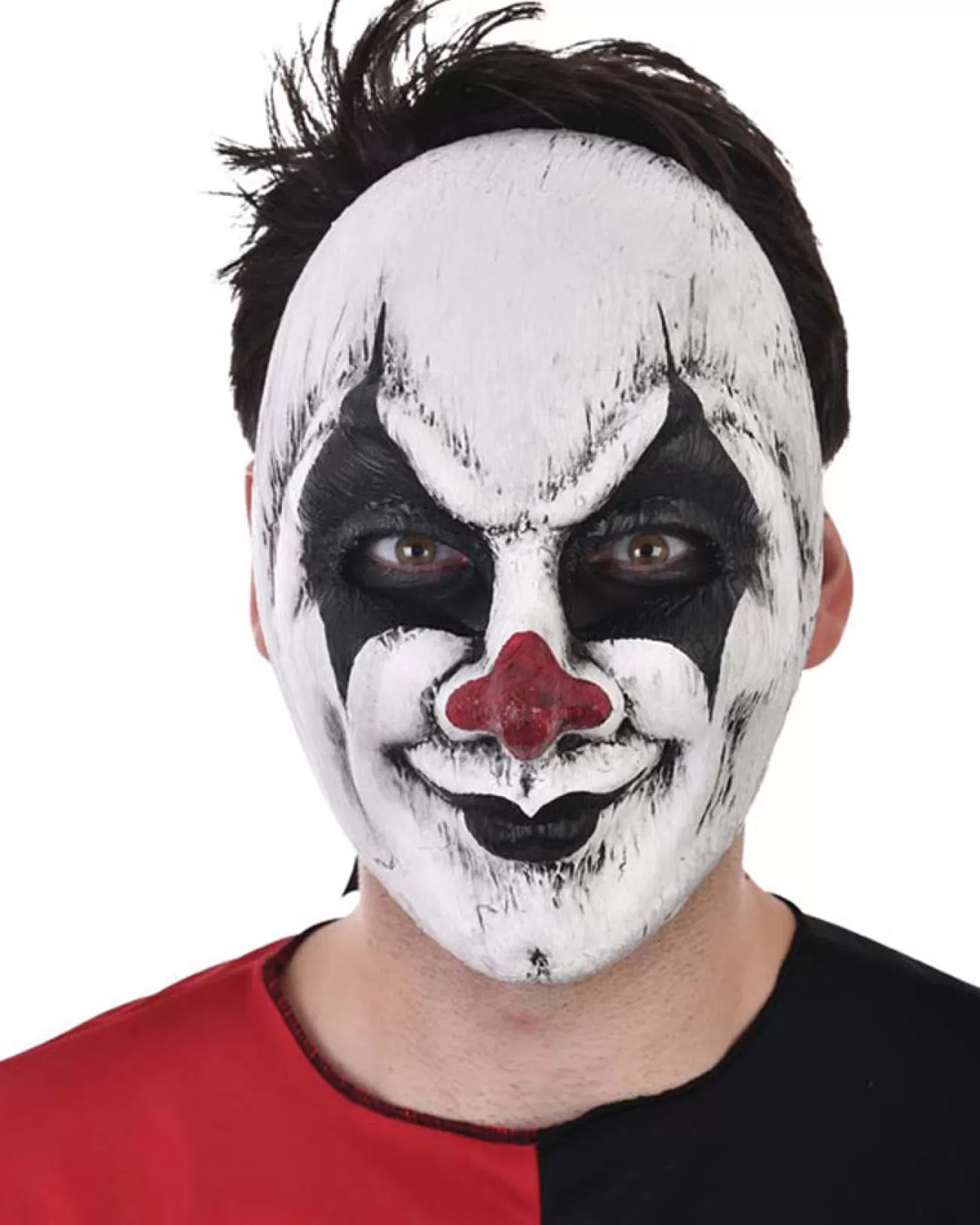 Tomfoolery Haunted Clown Face Mask> Halloween Masks