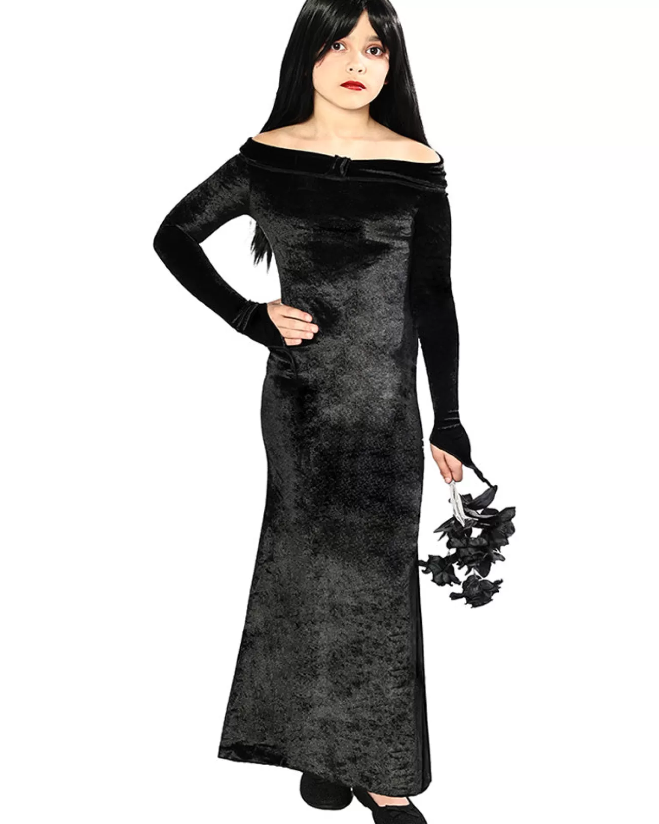 * Haunted Hostess Deluxe Black Velour Girls Dress>Kids Kids Costumes