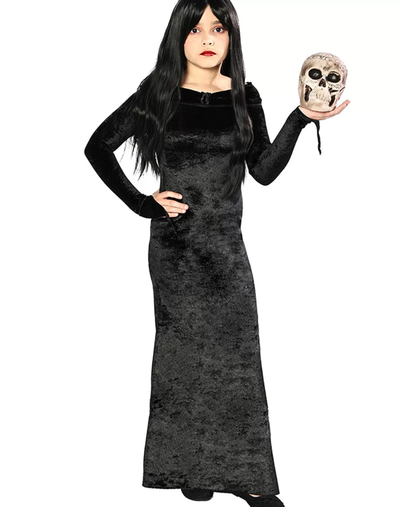 * Haunted Hostess Deluxe Black Velour Girls Dress>Kids Kids Costumes