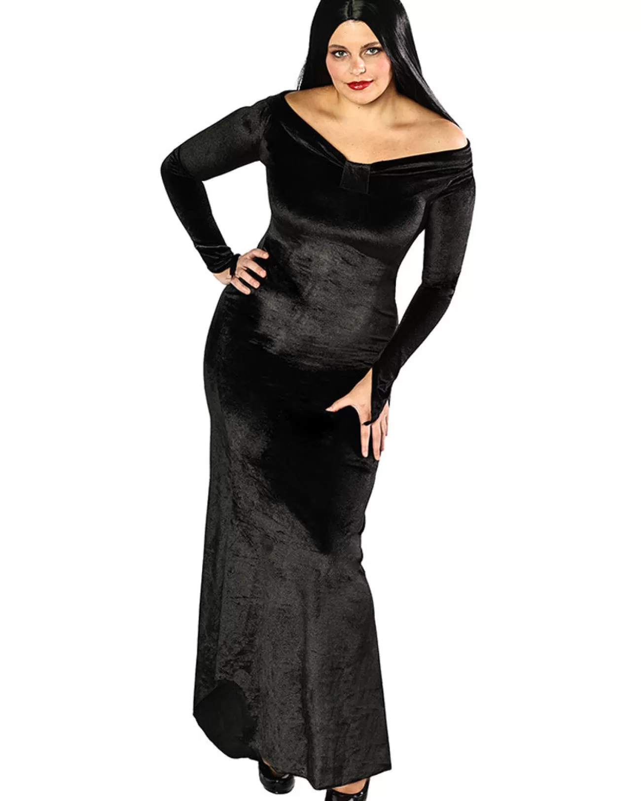 * Haunted Hostess Deluxe Black Velour Womens Dress>Women Women's Costumes