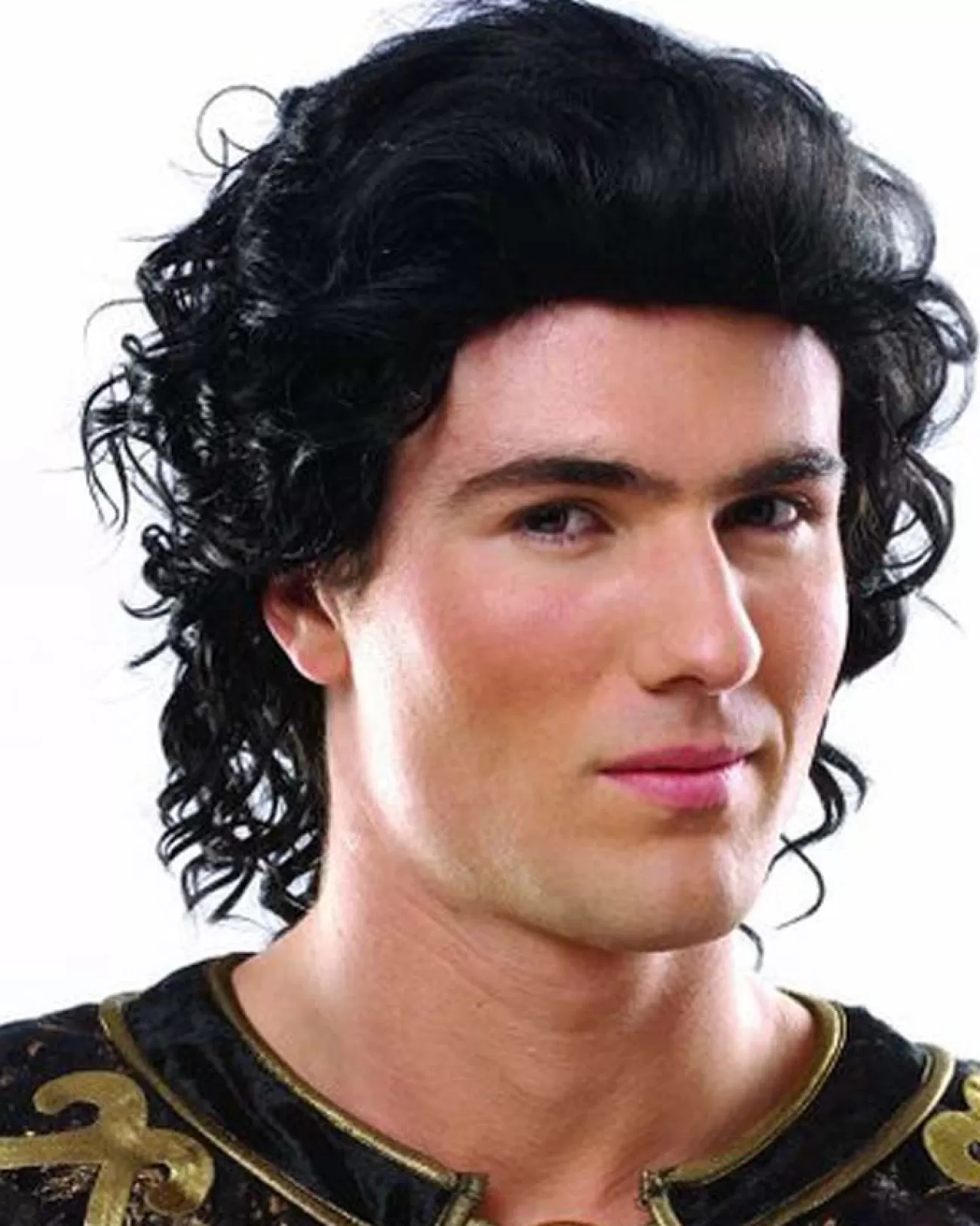 Costume Culture by Franco Historical Hunk Black Wig> Halloween Wigs