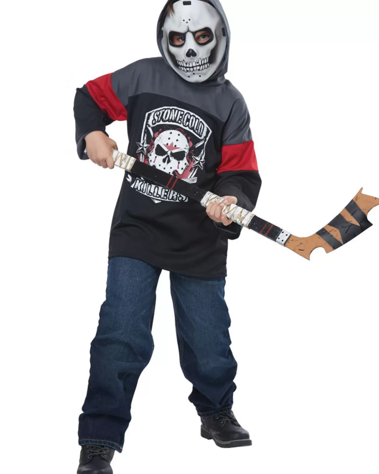 California Costumes Hockey Face Off Mask And Stick> Halloween Accessories