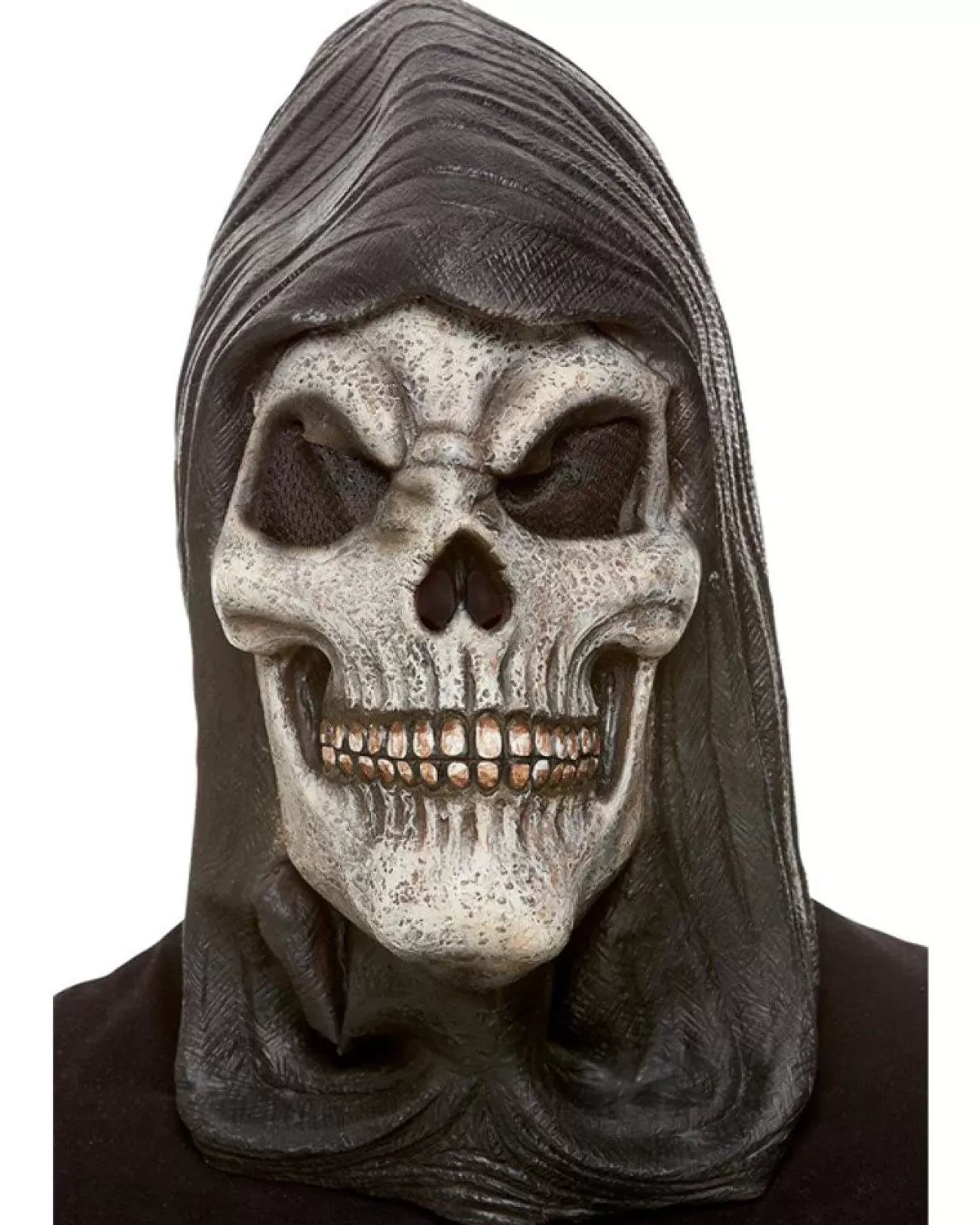 Smiffys Hooded Skeleton Reaper Latex Mask> Halloween Masks