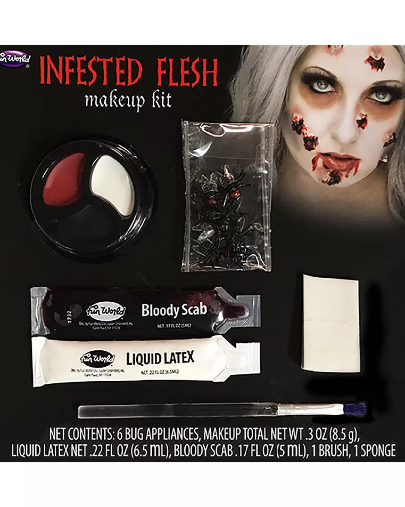 Fun World Infested Flesh Makeup Kit> Halloween Accessories