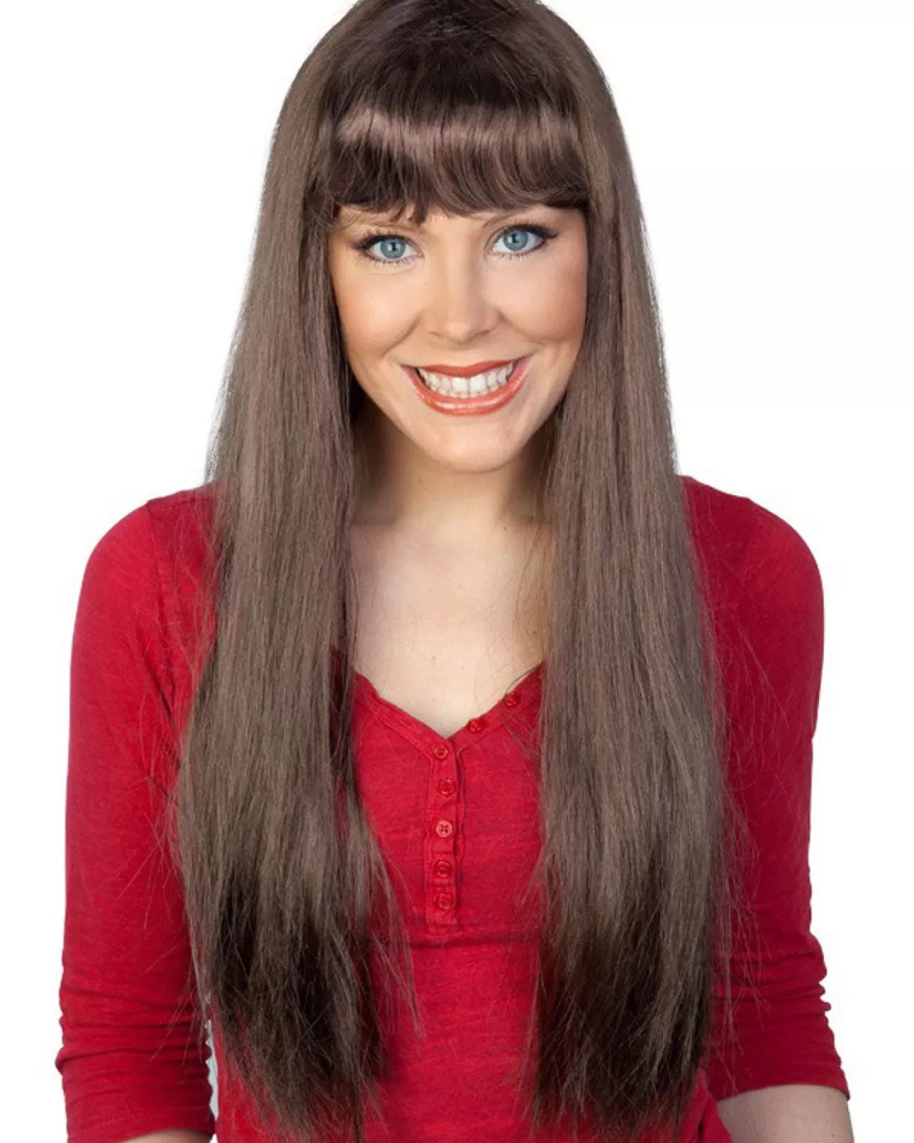 Tomfoolery Jessica Long Dark Brown Wig> Halloween Wigs