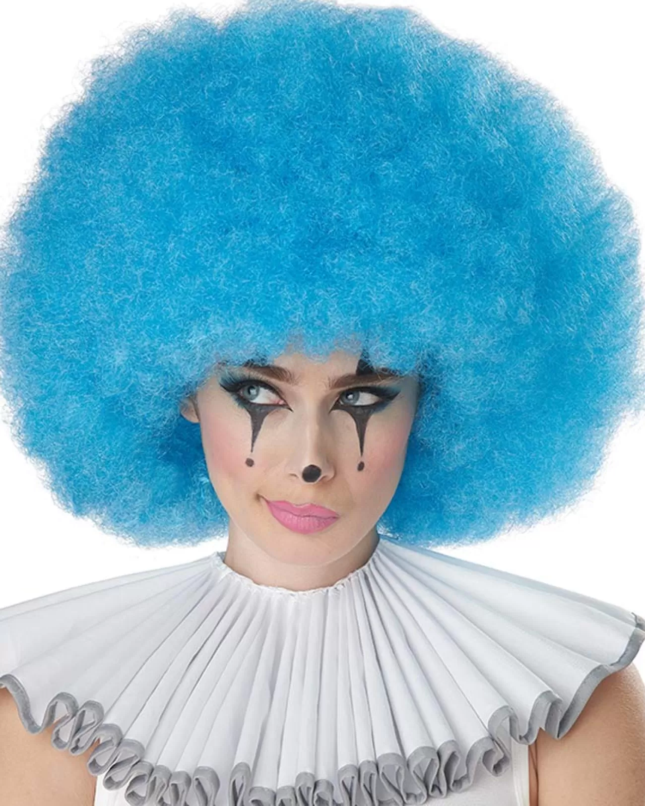 California Costumes Jumbo Afro Blue Wig> Halloween Accessories