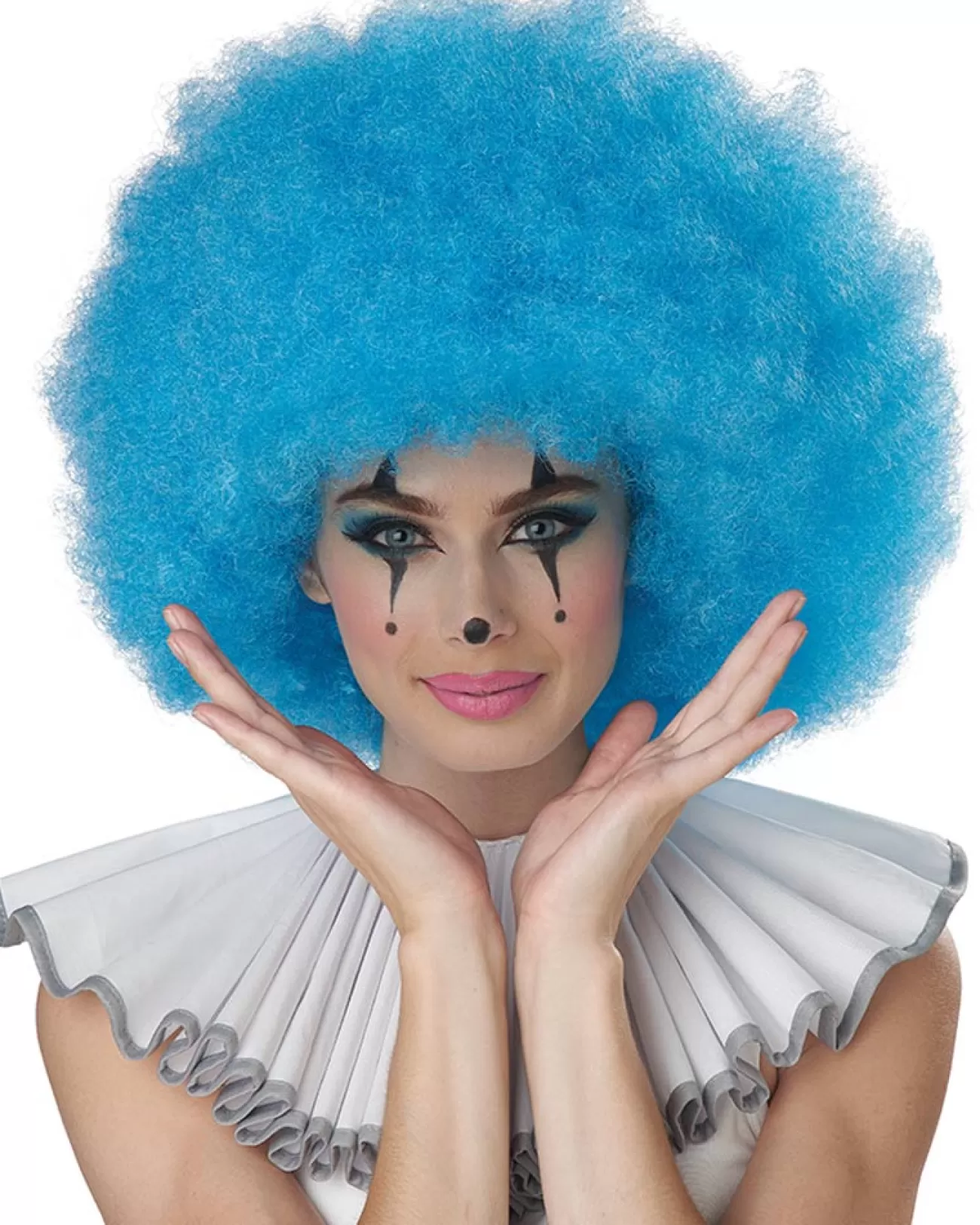 California Costumes Jumbo Afro Blue Wig> Halloween Accessories