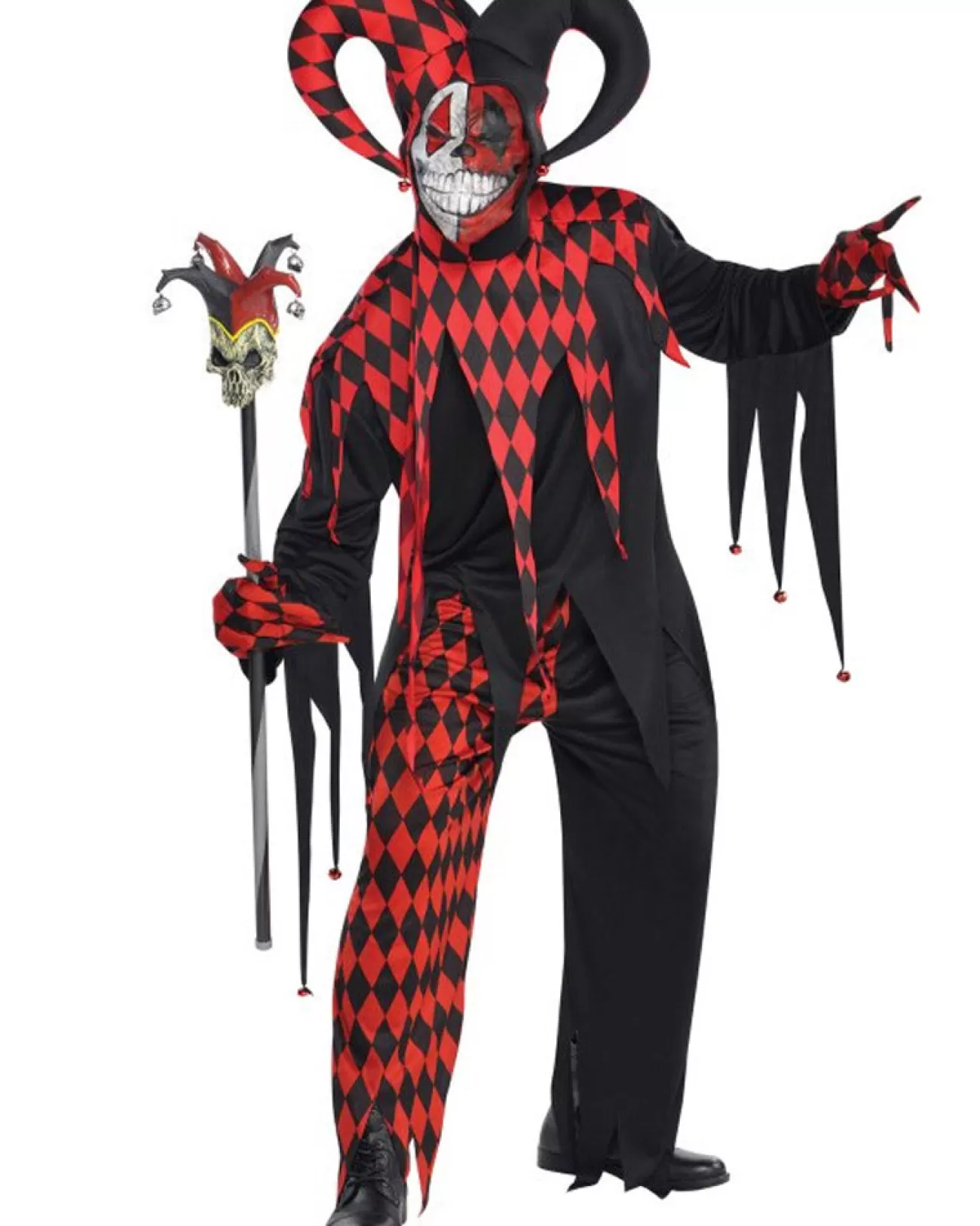 Amscan AU Krazed Jester Mens Costume>Men Men's Costumes