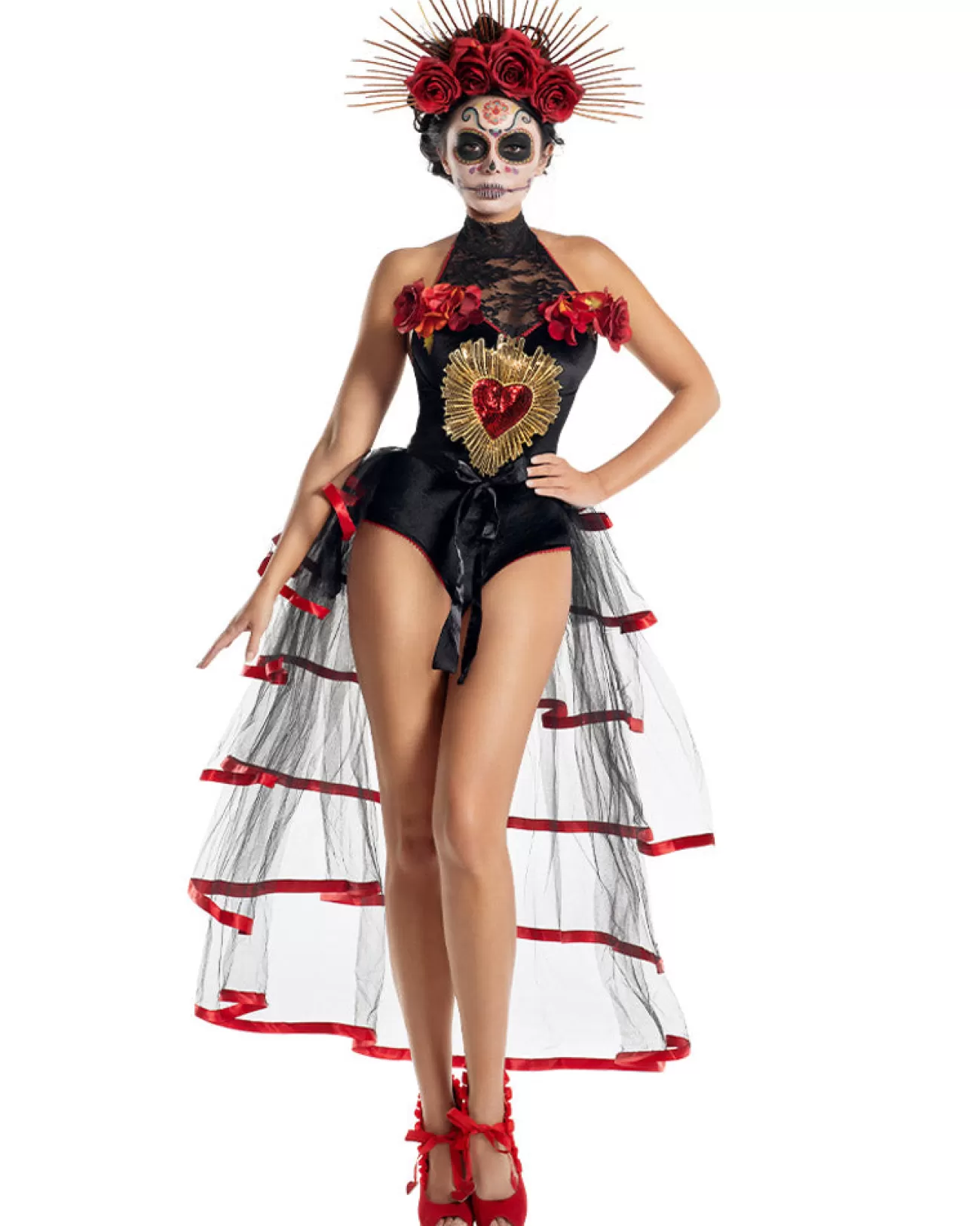 Party King La Muerta Womens Costume>Women Women's Costumes