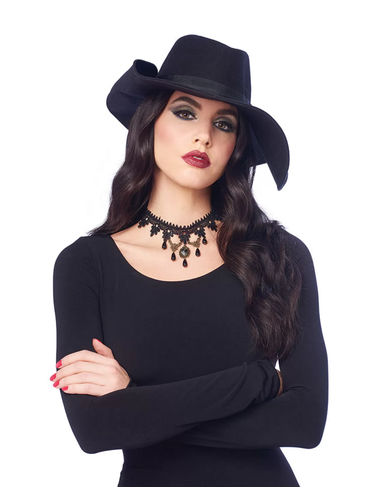 Costume Culture by Franco Lace Chandelier Choker> Wicked Witches